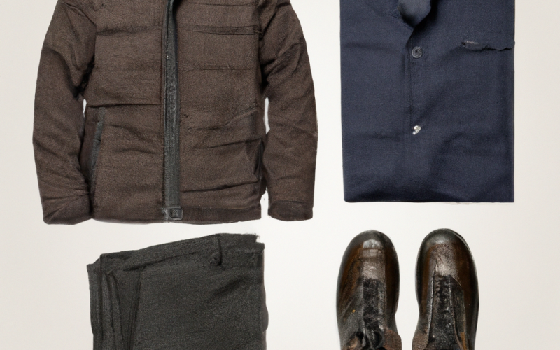 Winter stylish dark colored clothes for men